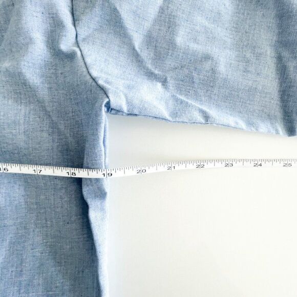 MWG Apparel Western Shirt Men's L Pearl Snap-Up Blue Long-Sleeved Size Small - Picture 7 of 9